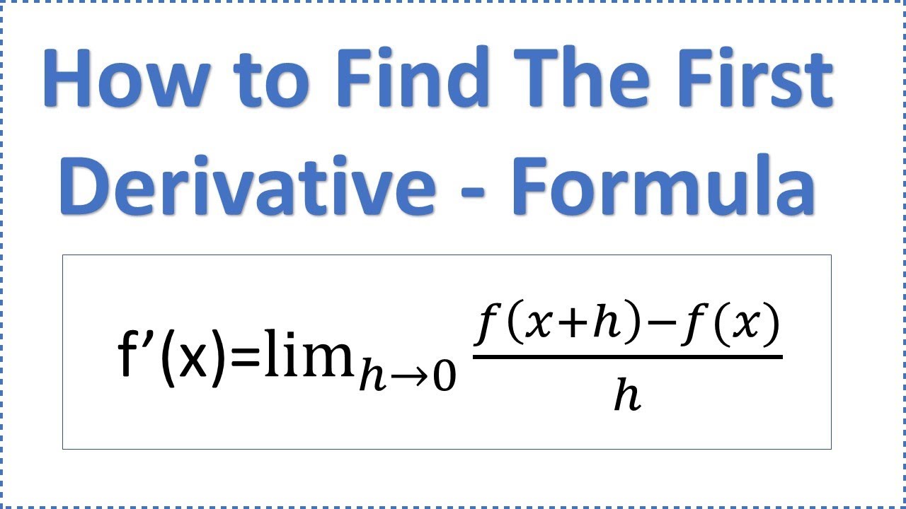 How to find derivative