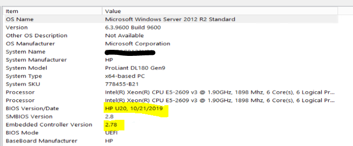 Checking BIOS Version on Windows