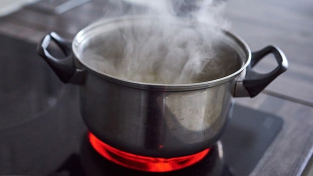 Preparing to Boil Chicken Breasts