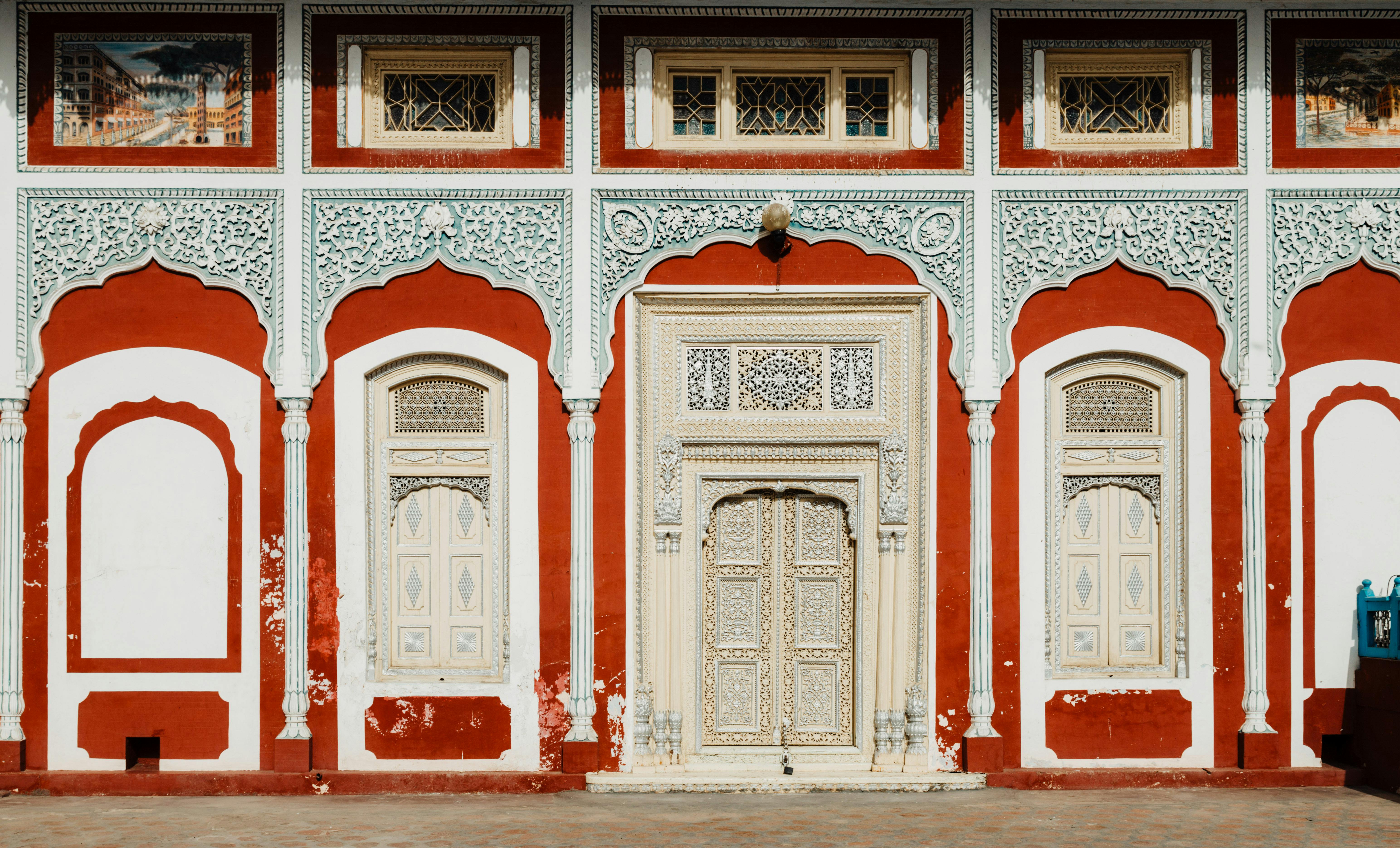 A vibrant front door showcasing color options